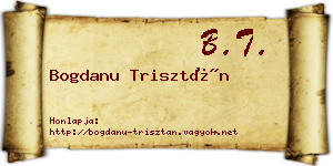 Bogdanu Trisztán névjegykártya